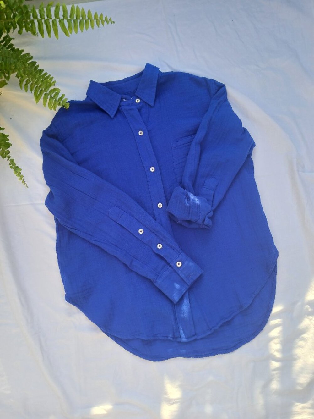 Sonoma Royal Blue Casual 100% Cotton Top